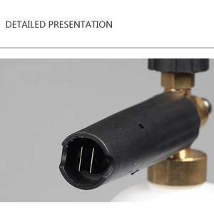 Cannone Professionale <span class=keywords><strong>per</strong></span> Lavaggio Auto Elettrico con Ugello a Connessione Rapida da 1/4'' Regolabile, Schiuma 5 Volte Più Densa <span class=keywords><strong>per</strong></span> Idropulitrici - Product Image 5