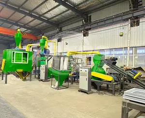 Waste Solar Panel Recycling Production Line Photovoltaic PV Cell Scrap Shredding Crushing Sorting Recycling machine Plant