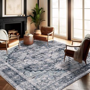 <span class=keywords><strong>Tapis</strong></span> pliable antidérapant à imprimé floral 4x6, lavable, vintage, traditionnel, pour chambre à coucher, salon - Product Image 6