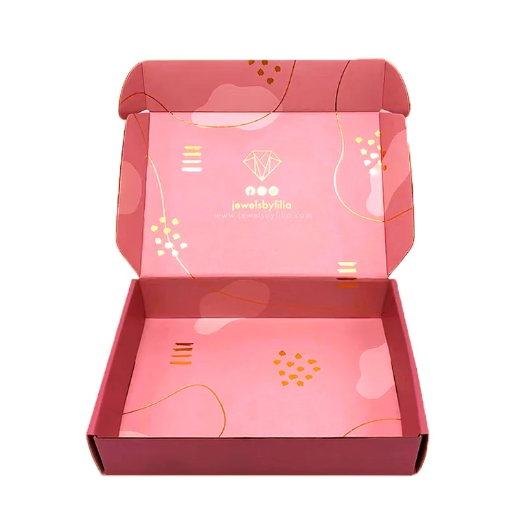 luxury competitive price custom corrugated paper clothing packaging box gift paper cosmetic packing box with lid