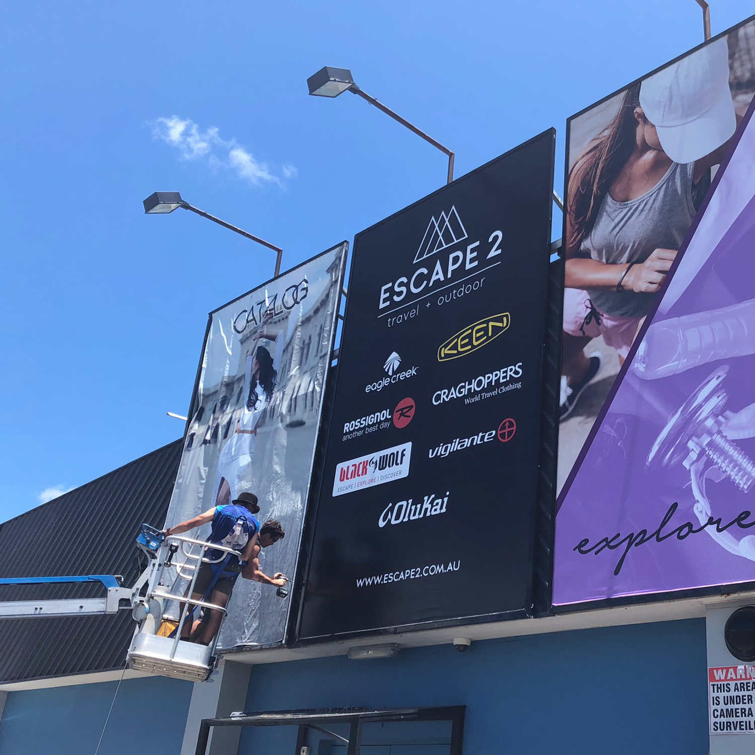 Постер баннер наружный большой световой короб экран винил ПВХ металлическое кольцо с защелкой Двусторонняя УФ-печать