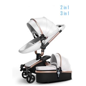 Cochecito de bebé Convertible 3 en 1 de alta calidad, 25KG, fácil de plegar, portátil con coche para niños, Material de PU ajustable multifunción - Product Image 2