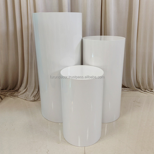 Soporte de Exhibición de Postres de Boda, Base de Pastel de Boda, Cilindro de Plataforma Alta de Metal, Novedad, Tamaño Personalizable, Color para Fiesta - Product Image 4