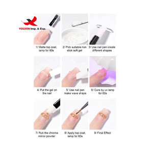 Gel UV d'extension d'ongles FENGFLY, vente chaude, rose, couleurs mélangées, camouflage, pour nail art, modèle J9261, 20g, pour approvisionnement mixte à prix bas, OEM - Product Image 5