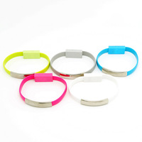 Racelet-cable de datos para teléfono móvil, pulsera de cable de datos hecha de cable de carga rápida