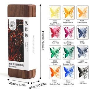 Rubens – Coffret portable de 12 mini aquarelles solides de qualité artistique, pigment riche et application fluide - Product Image 3