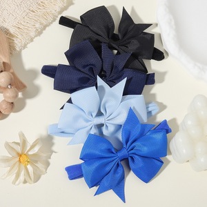 4PC Child Bow <strong>Headband</strong> for Girls Grosgrain Pink Ribbon <strong>Baby</strong> Accessory - Product Image 3