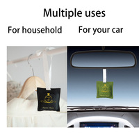 Diffuseur de parfum pour voiture en tissu solide, désodorisant personnalisé avec logo, sachet parfumé à clipser sur grille d'aération, pour tiroir de voiture et placard