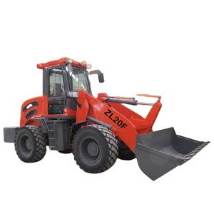 2 Ton roda pemuat TERBAIK multifungsi <span class=keywords><strong>Loader</strong></span> Zl 20F Fork lepas cepat ember Auger pengikis roda Mini kompak 4x4 - Product Image 1