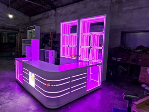 Custom Shop Showcase <strong>Retail</strong> <strong>Store</strong> Display Glass Display Cabinet Shop Design Display Cabinet With <strong>Lights</strong> - Product Image 6