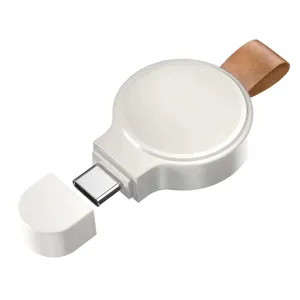 Pulseira inteligente sem fio portátil w26 t500, carregador para relógio inteligente, usb c tipo-c, X-52