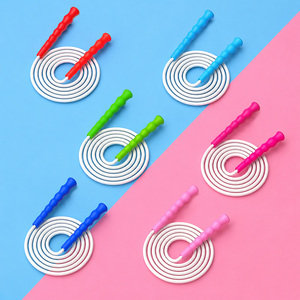 Corde à sauter réglable pour entraînement à domicile, corde à sauter professionnelle pour débutants avec poignée ergonomique brevetée en forme de gourde - Product Image 6