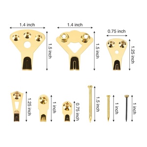 Crochets et clous en acier au carbone de style européen, accessoires de suspension pour cadres <span class=keywords><strong>photo</strong></span>, mesure métrique pour <span class=keywords><strong>montage</strong></span> mural <span class=keywords><strong>photo</strong></span>, quincaillerie - Product Image 4