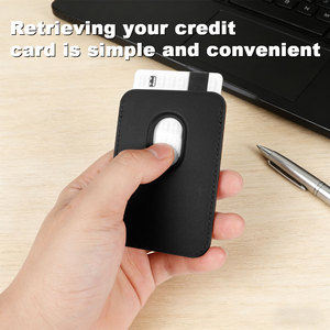 Nuovo <span class=keywords><strong>Porta</strong></span> Carte d'Identità Minimalista Magnetico, <span class=keywords><strong>Porta</strong></span> Carte di Credito in Pelle PU per <span class=keywords><strong>Cellulare</strong></span> - Product Image 4