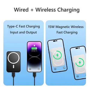แท่นชาร์จไร้สายแม่เหล็ก Magsafe พร้อมพาวเวอร์แบงค์ความจุสูง - Product Image 4