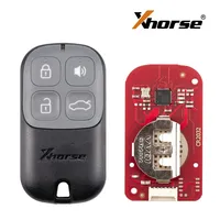 Clé télécommande universelle filaire Xhorse XKXH20EN VVDI noire à 4 boutons de deuxième génération avec fonctions de verrouillage/déverrouillage/klaxon