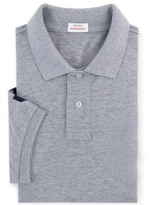 Chemise rose à manches courtes pour homme, 100 % coton piqué, coupe classique, style décontracté, couleur unie, col roulé, fermeture frontale rapide - Product Image 3