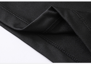 男式XL轻质高弹性快干长袖健身紧身衣欧式半拉链领运动跑步运动服 - Product Image 6