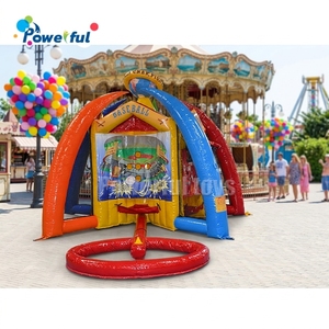 Grand jeu gonflable d'extérieur 4 en 1 : baseball, football, basketball, fléchettes, jeu de carnaval gonflable - Product Image 1