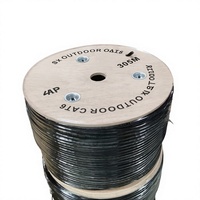 Câble Réseau LAN Cat6 23AWG 0.56mm en Cuivre Pur de Marque OEM, FTP STP Extérieur 4 Paires, Bobine de 305m (1000ft) – Prix Usine