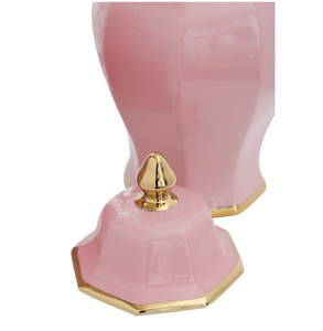 Jarrón de Cerámica Hexagonal Rosa de Estilo Clásico Europeo, Directo de Fábrica, Cerámica de Jingdezhen, Jarrón General, Art <span class=keywords><strong>Deco</strong></span> Moderno - Product Image 5