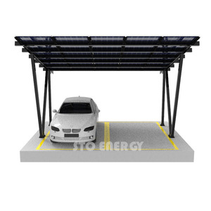 Structure de carport solaire en aluminium 10KW 50KW pour panneaux photovoltaïques, kit de montage de carport solaire, offre spéciale Mexique - Product Image 3