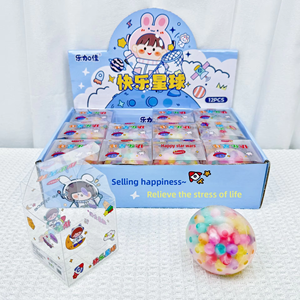 Happy Planet Squishy, Cuentas de Agua Transparentes Coloridas de Alta Calidad, Envueltas Individualmente, Juguete Antiestrés - Product Image 3