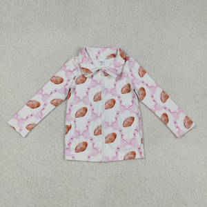 Vestes de yoga actives pour bébés filles avec fleurs, nœuds, poches et fermeture éclair - Product Image 2