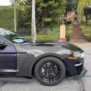 Ailes latérales en fibre de carbone pour Ford <span class=keywords><strong>Mustang</strong></span> GT350 2018-2023, fibre de carbone véritable, style standard. - Product Image 2