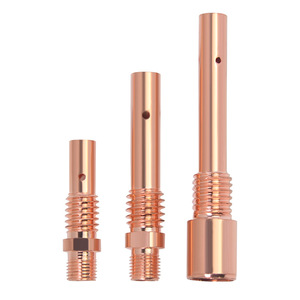 Copper MIG Welding Torch Connecting Rod 45mm Internal External Threaded Conductive Nozzle Seat For Metal Welding Accessories - Product Image 1