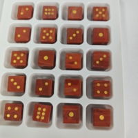 Dadu Mahjong Batu Alam 13 Warna Mewah dengan Sudut Tajam untuk 4 Pemain, Ramah Lingkungan & Tahan Lama untuk Permainan Papan Santai