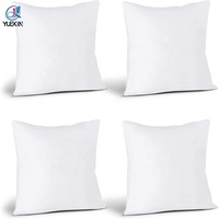Ensemble de 4 coussins de forme carrée pour insert d'oreiller décoratif