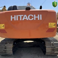 Excavadora de cadenas Hitachi ZX210LC usada de 21 toneladas, inspección completa, lista para exportación, en buen estado de funcionamiento.