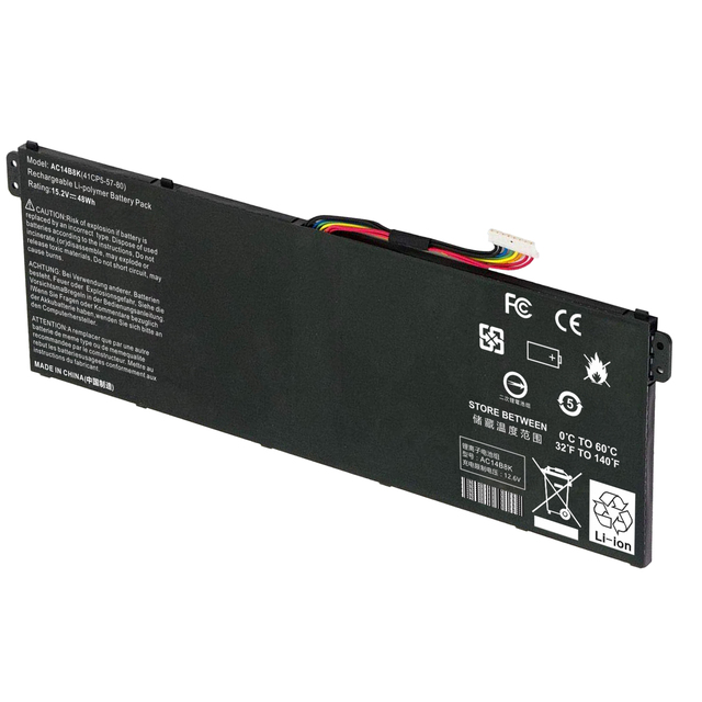 Genuine AC14B8K 4ICP5/57/80 Laptop Battery for Gateway ES1-511 NE512 15.2V 48Wh