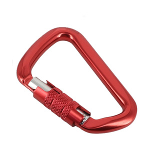 优质户外30kn铝D环登山扣攀爬钩锁定螺钉 - Product Image 4