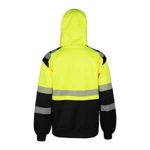 Khả năng <span class=keywords><strong>hi</strong></span>ển thị cao <span class=keywords><strong>Hi</strong></span> <span class=keywords><strong>VIS</strong></span> an toàn làm việc hoodie phản quang an toàn bảo hộ lao động Trọng lượng nhẹ chống cháy hoodie cho công nhân - Product Image 3