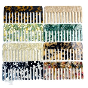 Brosse démêlante à dents larges pour femmes, peigne en fibre acide – Brosse à cheveux antistatique de conception coréenne pour un coiffage lisse - Product Image 5