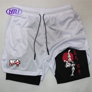 Pantalones Cortos Deportivos de Compresión Transpirables para Hombre, Anime Baki 2 1, Elásticos, de Alto Rendimiento, Secado Rápido, para Gimnasio, Entrenamiento, Verano - Product Image 5