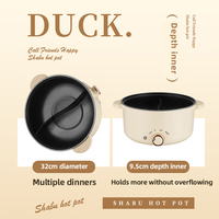 Yuedisi Custom 4L Multi-fonctions Antiadhésif Double Saveur Hot Pot Électrique