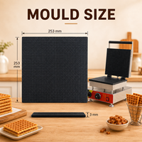 Machine à gaufres Stroopwafel avec logo personnalisé, en acier inoxydable antiadhésif, avec contrôle du temps