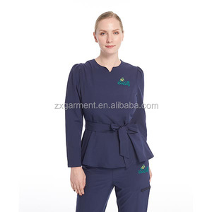 여성 작업복 네일 헤어 살롱 리셉션 정장 마사지 뷰티 스파 클럽 기술자 옷 세련된 튜닉 유니폼 세트 - Product Image 2