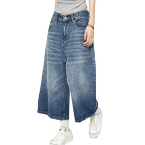 Nuevas llegadas al por mayor: Pantalones cortos vaqueros holgados de mezclilla pesada estilo hip-hop desgastado vintage para hombre - Product Image 4