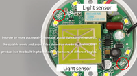 PDLUX-Support de lampe LED en PVC moderne, détecteur de mouvement micro-ondes 360 degrés 5.8GHz, pour montage au plafond résidentiel, détecteur ROHS, PDDT-V01