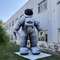 Offre Spéciale : Mascotte Spatiale Gonflable Personnalisée en PVC, Astronaute de 8m de Haut pour Événements et Fêtes, avec Souffleur d'Air Inclus