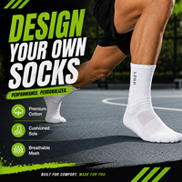 Chaussettes de sport personnalisées avec logo, directement de l'usine, chaussettes athlétiques en coton unisexe pour adultes, chaussettes mi-mollet personnalisées pour le basketball et les activités sportives