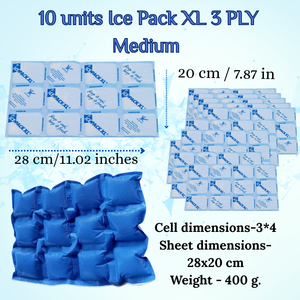 เจลแพ็คป้องกันขอบเย็นแบบใช้ซ้ำได้เกรดอาหารสำหรับแช่แข็งอาหารเพื่อความสดใหม่ดูดซับน้ำ - Product Image 4