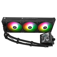 Refroidisseur de processeur liquide AIO Thermalright Grand Vision 360 ARGB BLACK avec écran IPS magnétique de 3,4 pouces 480x480, cadre de 1 mm, pompe 6400 tr/min, compatible LGA1851
