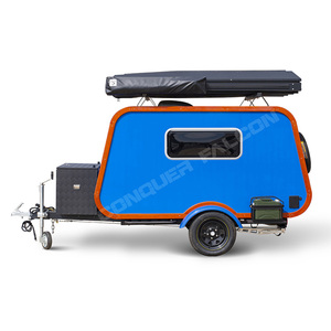 Conquer Falcon Lightweight Mini <strong>Teardrop</strong> On-Road <strong>Camper</strong> Trailer <strong>Popular</strong> Outdoor Camping Gear for 2 Persons - Product Image 1