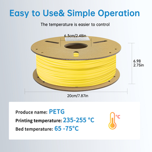 Filamento para Impresora 3D LONQI PETG FDM, Amarillo Neón, 1.75 mm, 1 kg, Fabricante OEM ODM, Venta al por Mayor - Product Image 6