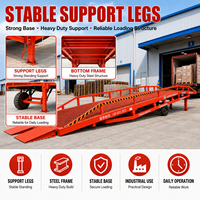 Rampe de chargement mobile portable pour camions, rampe de quai hydraulique pour conteneurs